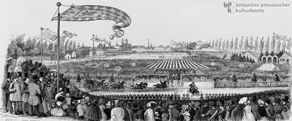 The <i>Theresienwiese</i> in Munich – Oktoberfest (1845)
